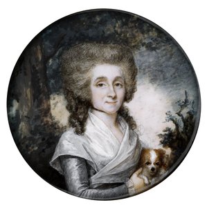 Scatola con ritratto di una donna